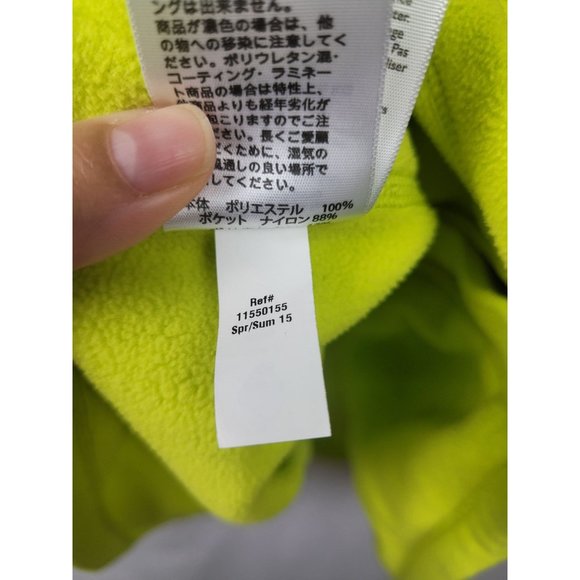 Eddie Bauer Ascent Full Zip Long Sleeve Fleece Lime Green Outdoor Size 2XL - Picture 6 of 9